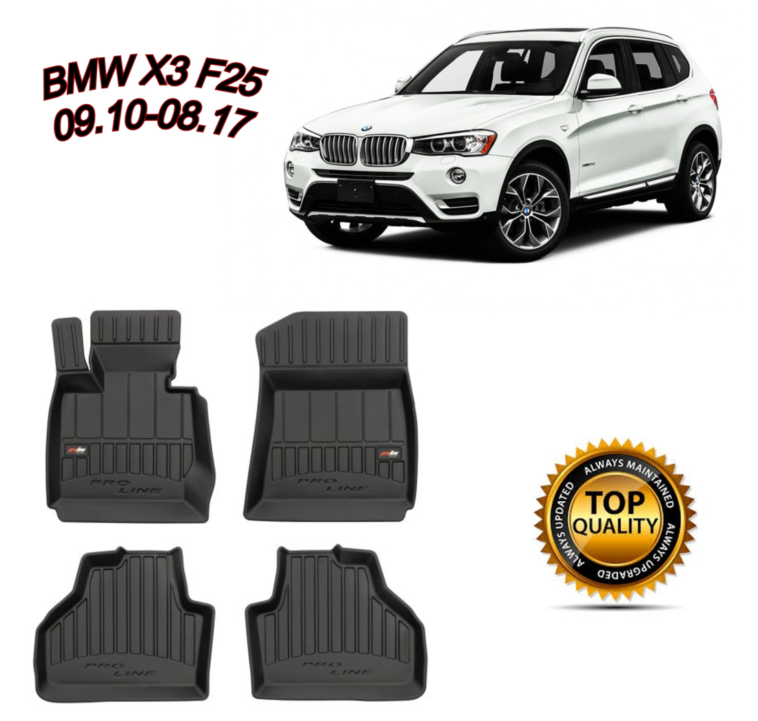 TIPSKI GUMENI PREMIUM 3D TEPISI ZA BMW X3 F25 09.10-08.17